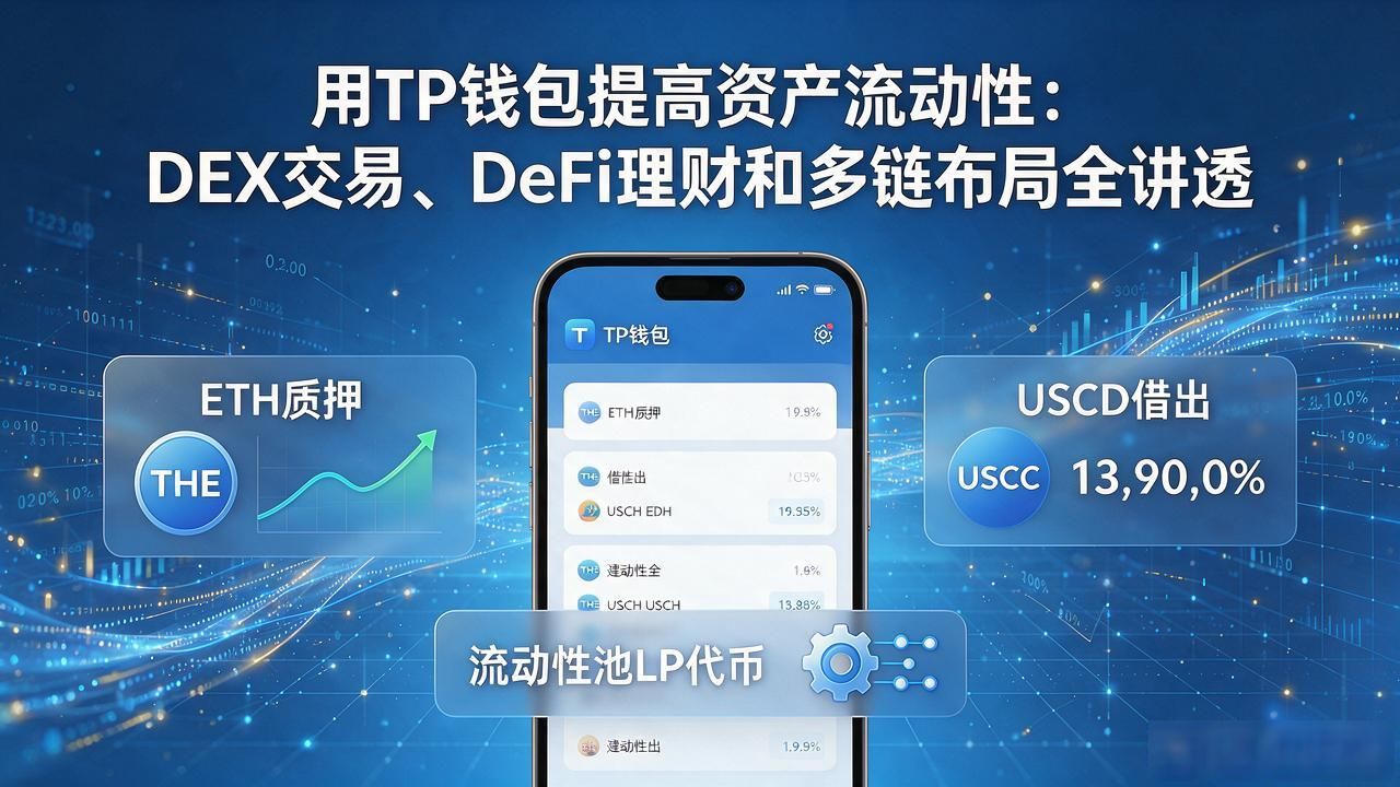 用TP钱包提高资产流动性：DEX交易、DeFi理财和多链布局全讲透